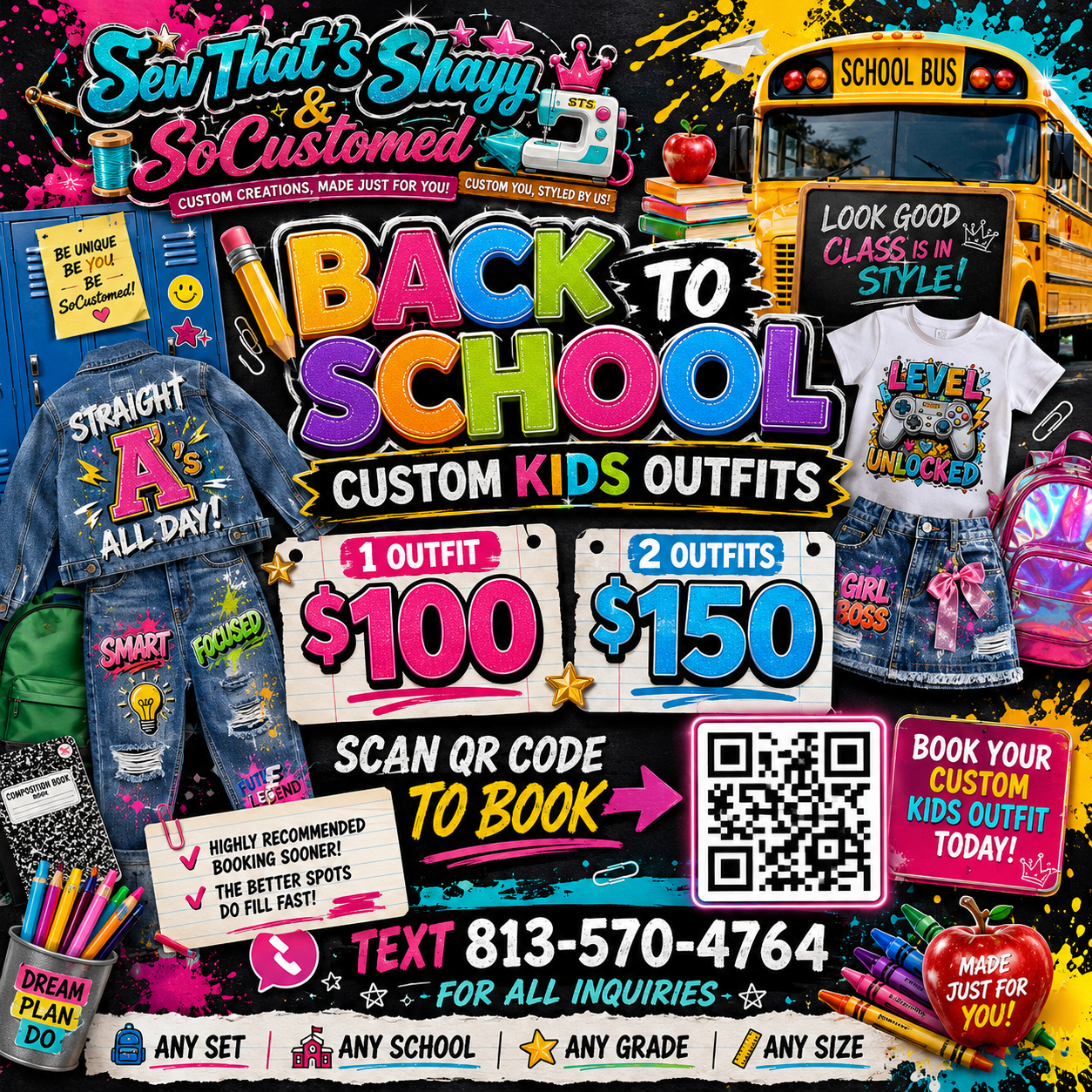 Custom back to school Sets